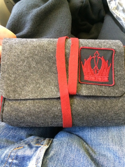 The amenity kit looked like something out of Harry Potter